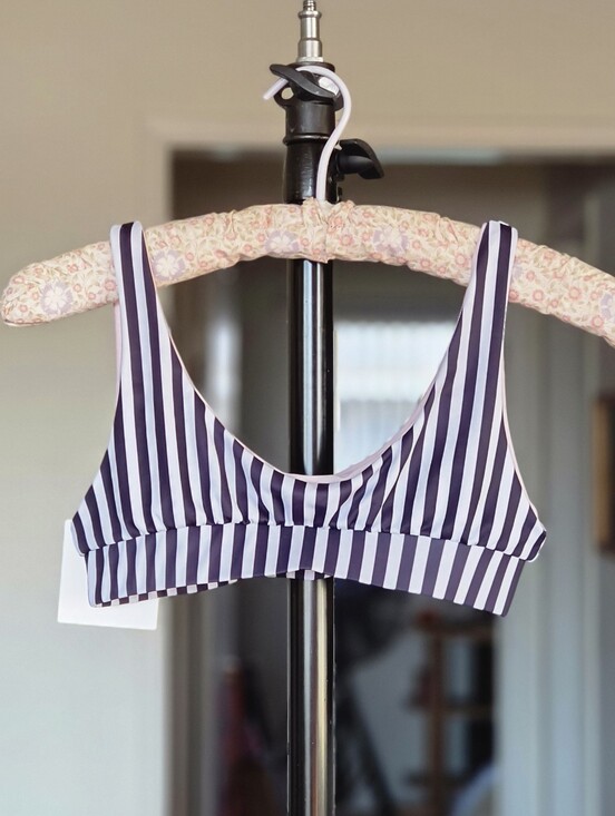 Kulani Kinis Other - Kulani Kinis Striped Black and White Bikini Top NWT